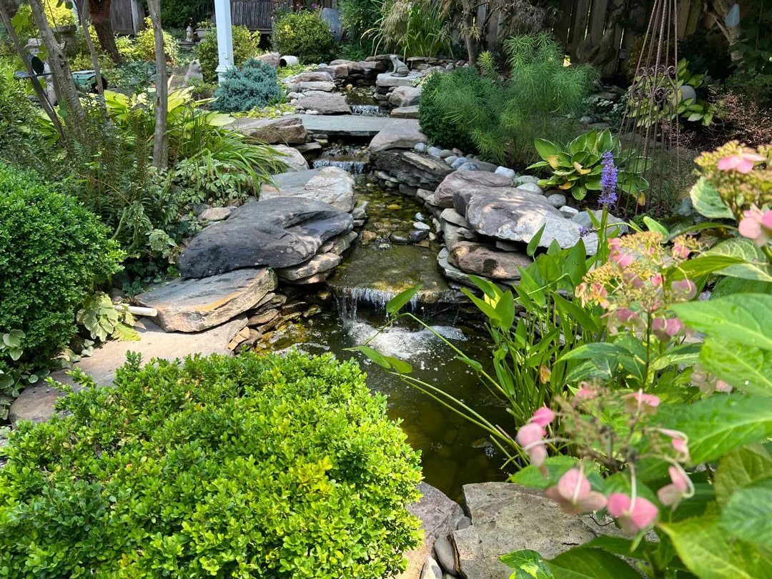outdoor waterfall installation near me